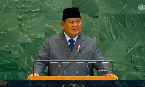 Prabowo Dorong Solusi Dua Negara untuk Palestina dalam Pidato di KTT PBB