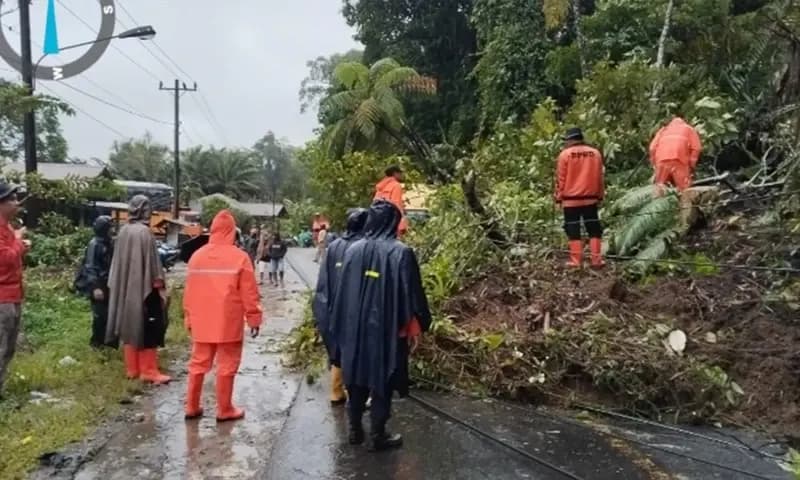 Cuaca ekstrem melanda wilayah Sumatera Utara. (Foto: Dok. BNPB)