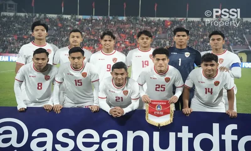 Starting line up Timnas Indonesia melawan Vietnam, Senin (15/12/2024) lalu (Foto: PSSI)